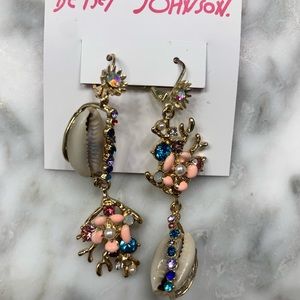 Seashell Betsey Johnson Earrings